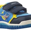 BOY Geox Velcro | Breathable Membrane<B Lightyloo Shark B555ZA Boys Fashion Trainers Navy