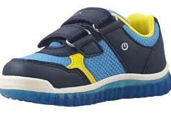 BOY Geox Velcro | Breathable Membrane<B Lightyloo Shark B555ZA Boys Fashion Trainers Navy
