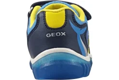 BOY Geox Velcro | Breathable Membrane<B Lightyloo Shark B555ZA Boys Fashion Trainers Navy