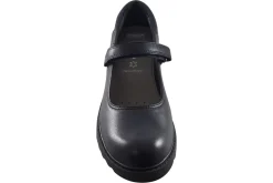 Geox Junior Girls | Senior Girls<Casey MJ Girl J642OP Black Girls Leather School Shoes