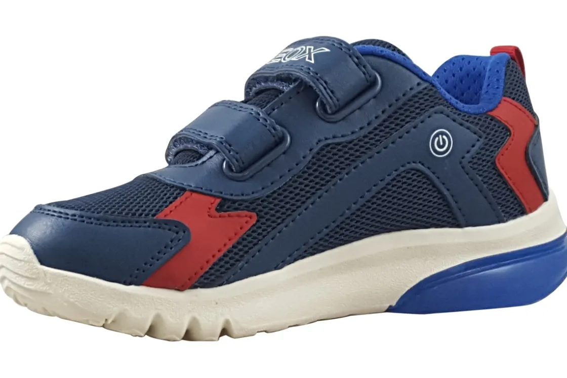 BOY Geox Velcro | Breathable Membrane<J Ciberdron Shark J55LBB Boys Fashion Trainers