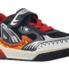 BOY Geox Velcro | Breathable Membrane<J Inek Boy J559CD Boys Fashion Trainers Black Red