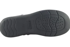 Geox Junior Girls | Velcro<J Naimara G J16FHA Black Leather Patent Girls School Shoes