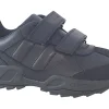 BOY Geox Velcro | Junior Boys<J New Savage BTS Boys Leather School Shoes