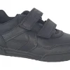BOY Geox Velcro | Junior Boys<J Poseido BTS Boys Leather School Shoes