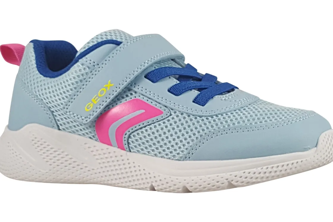 Geox Velcro | Breathable Membrane<J Sprintye Girl J36FWB Girls Fashion Trainers Sky Royal