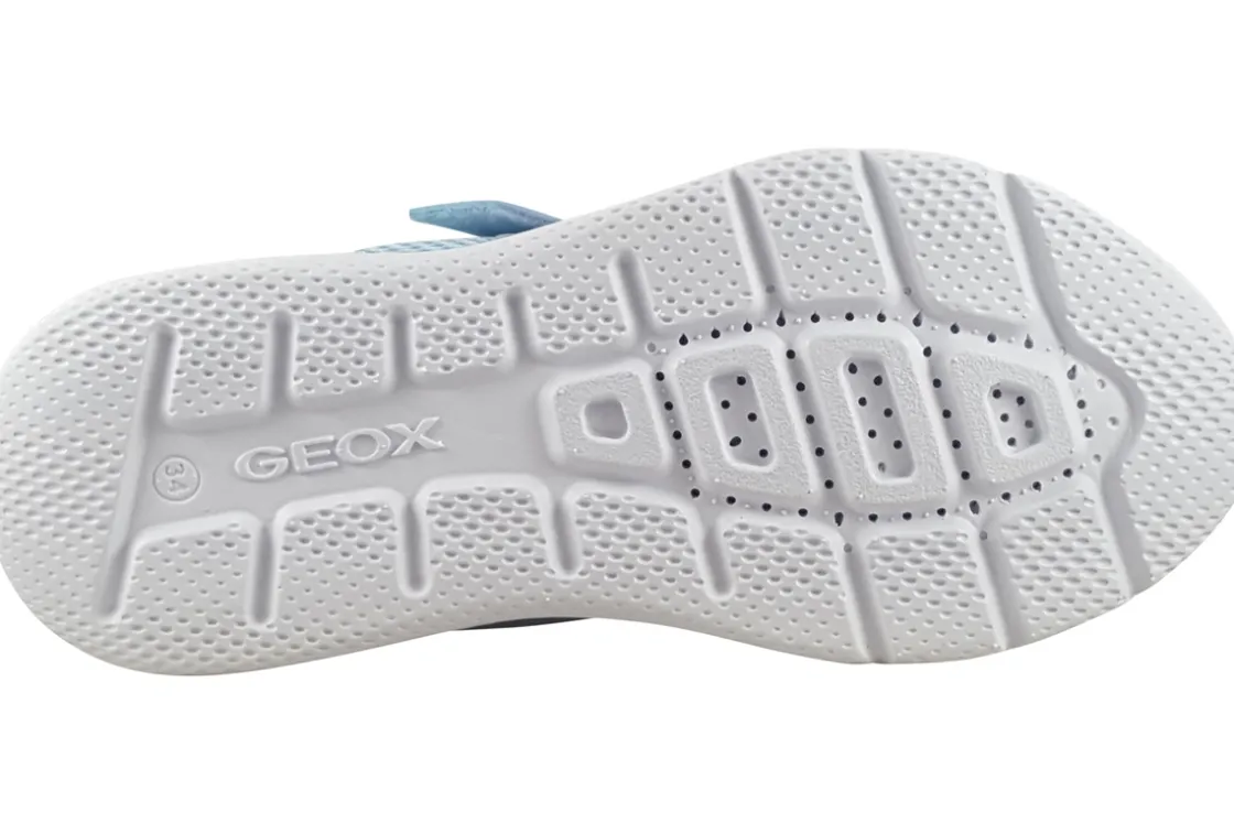 Geox Velcro | Breathable Membrane<J Sprintye Girl J36FWB Girls Fashion Trainers Sky Royal