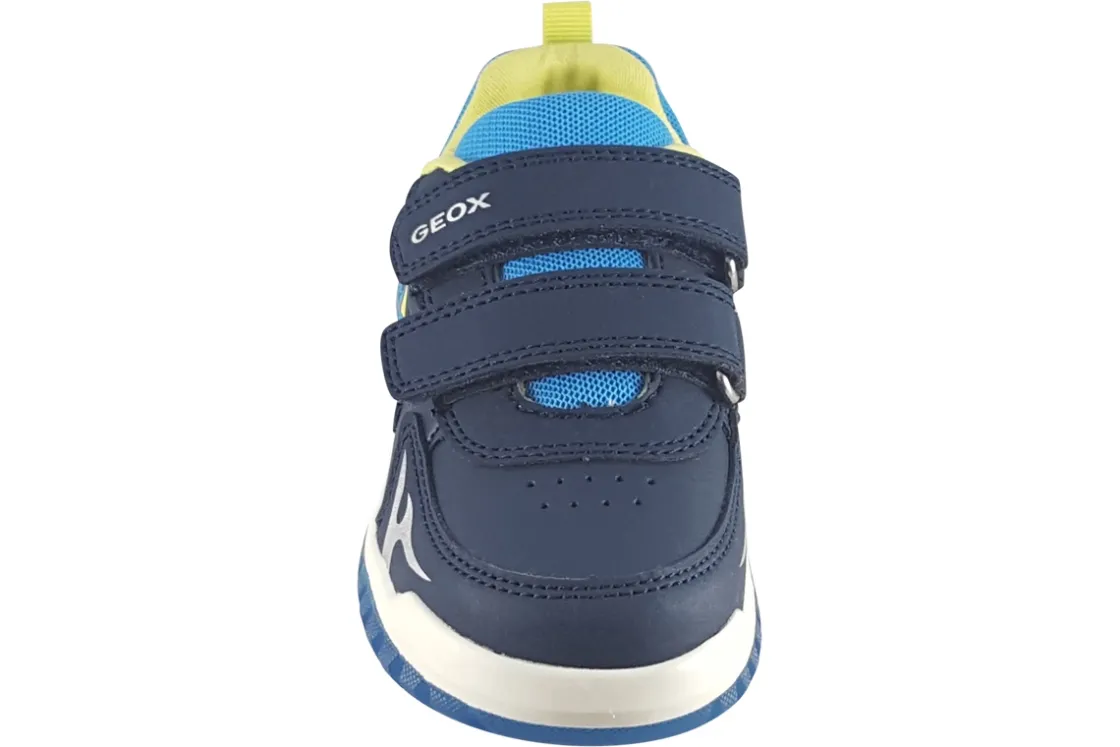BOY Geox Velcro | Breathable Membrane<Lightyloo B B465ZA Boys Navy Fashion Trainers