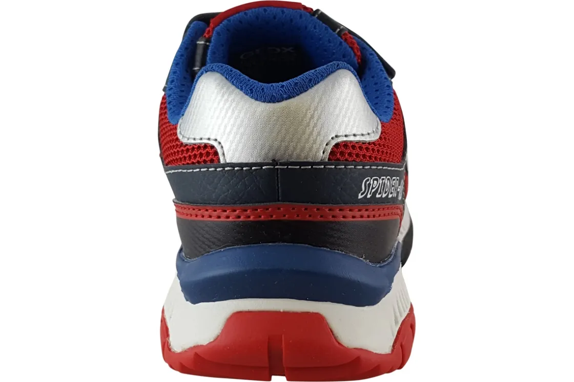 BOY Geox Velcro | Breathable Membrane<Spiderman Tuono J35AXB Boys Sports Trainers