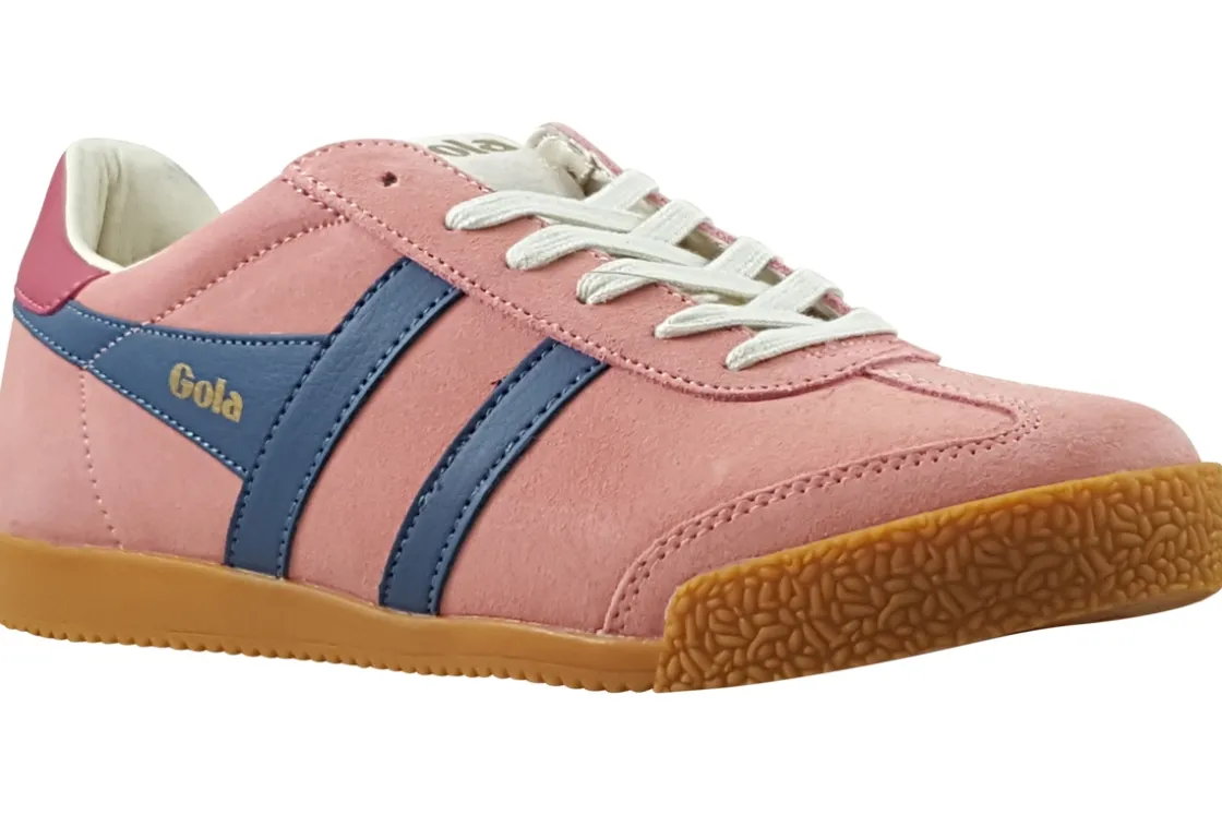 Women Gola Womens Fashion Trainers<Elan CLB538 Womens Suede Leather Fashion Trainers