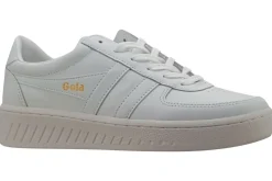 Women Gola Womens Fashion Trainers<Grandslam CLA567 Womens Leather Fashion Trainers White