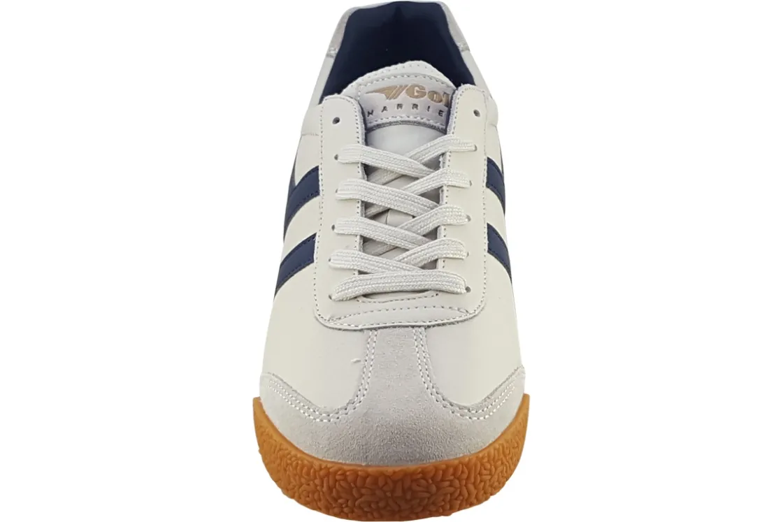 Gola Apron Toe | Mens Shoes<Harrier Leather CMB426 Mens Leather Fashion Trainers