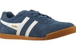 Gola Apron Toe | Mens Shoes<Harrier Suede CMA192 Mens Suede Leather Fashion Trainers