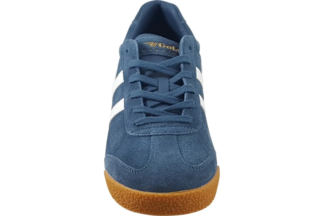 Gola Apron Toe | Mens Shoes<Harrier Suede CMA192 Mens Suede Leather Fashion Trainers