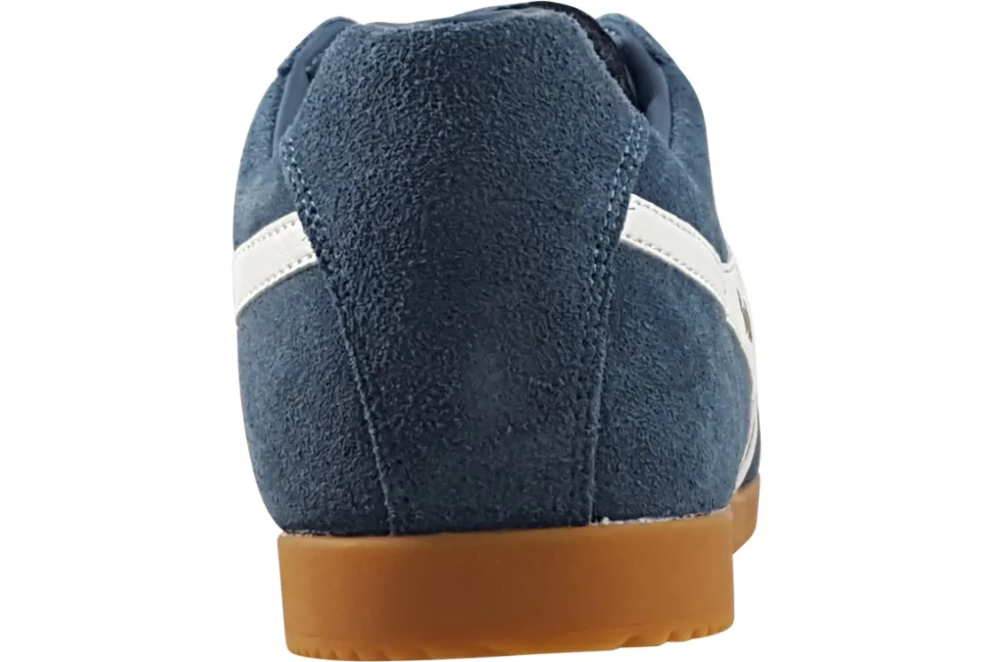Gola Apron Toe | Mens Shoes<Harrier Suede CMA192 Mens Suede Leather Fashion Trainers