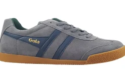 Gola Apron Toe | Mens Shoes<Harrier Suede CMA192 Mens Suede Leather Fashion Trainers