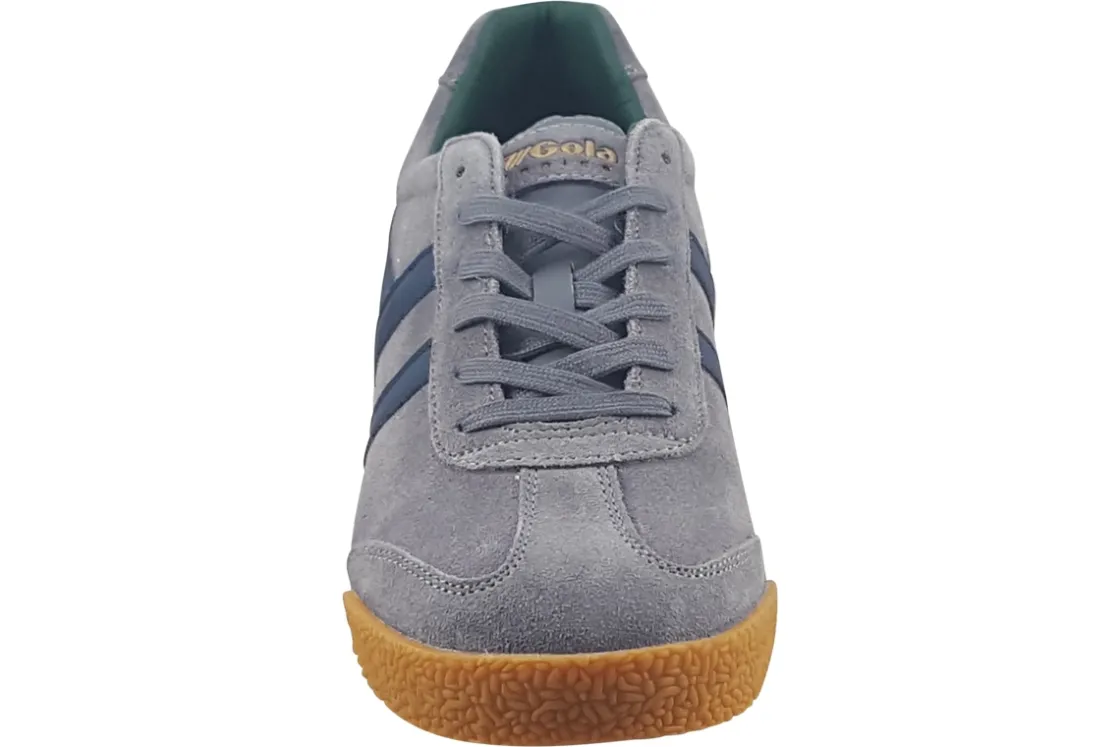 Gola Apron Toe | Mens Shoes<Harrier Suede CMA192 Mens Suede Leather Fashion Trainers