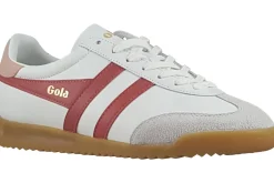 Women Gola Womens Fashion Trainers<Torpedo Leather CLB622 Womens Fashion Trainers White Clay