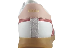 Women Gola Womens Fashion Trainers<Torpedo Leather CLB622 Womens Fashion Trainers White Clay