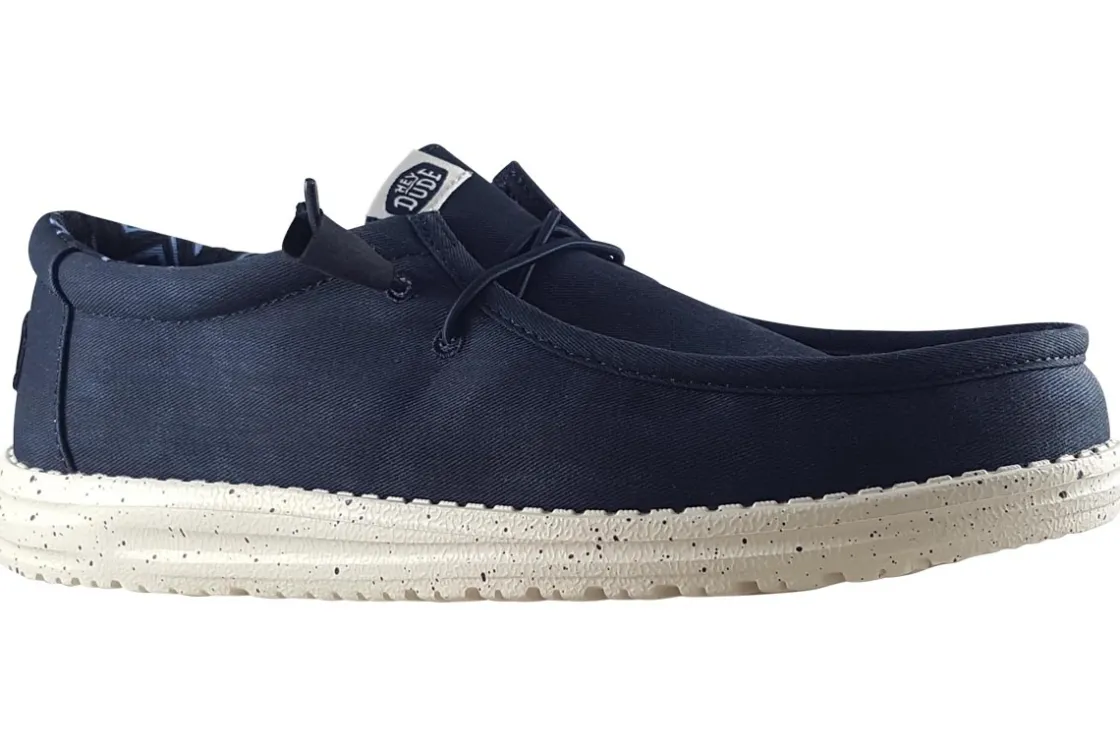 Heydude Mens Shoes<Wally Canvas Navy Mens Shoes