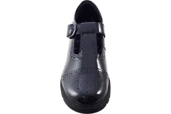 Hush Puppies Junior Girls | Senior Girls<Paloma T-Bar Black Girls Leather School Shoes