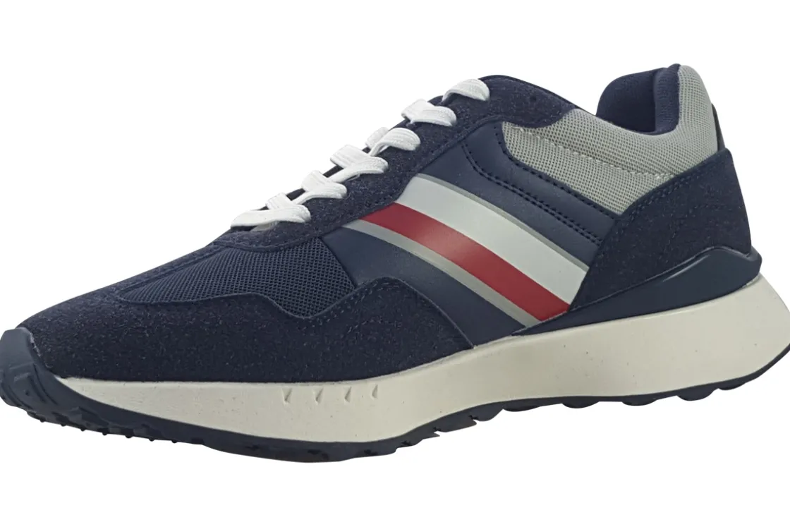 Jack Jones Apron Toe | Mens Shoes<Boston Sneaker 12257991 Mens Navy Fashion Trainers