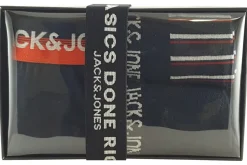 Jack Jones Mens Accessories<Mazon Giftbox 12210741 Navy Mens Cotton Accessories