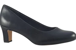 Women Jana Softline Womens Shoes<Laurie 22472-41 (Wide Fit) Black Leather Womens Shoes