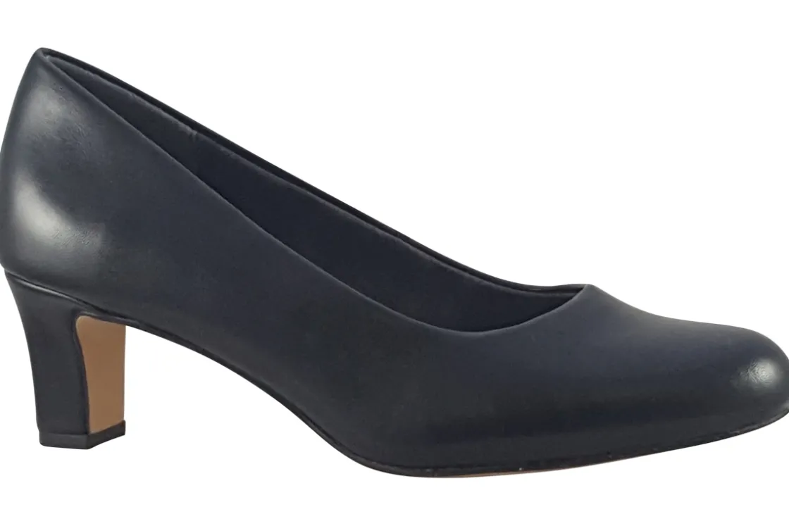 Women Jana Softline Womens Shoes<Laurie 22472-41 (Wide Fit) Black Leather Womens Shoes