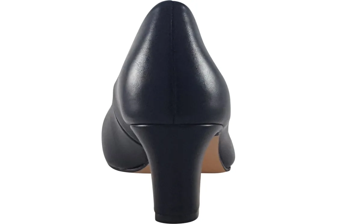 Women Jana Softline Womens Shoes<Laurie 22472-41 (Wide Fit) Black Leather Womens Shoes