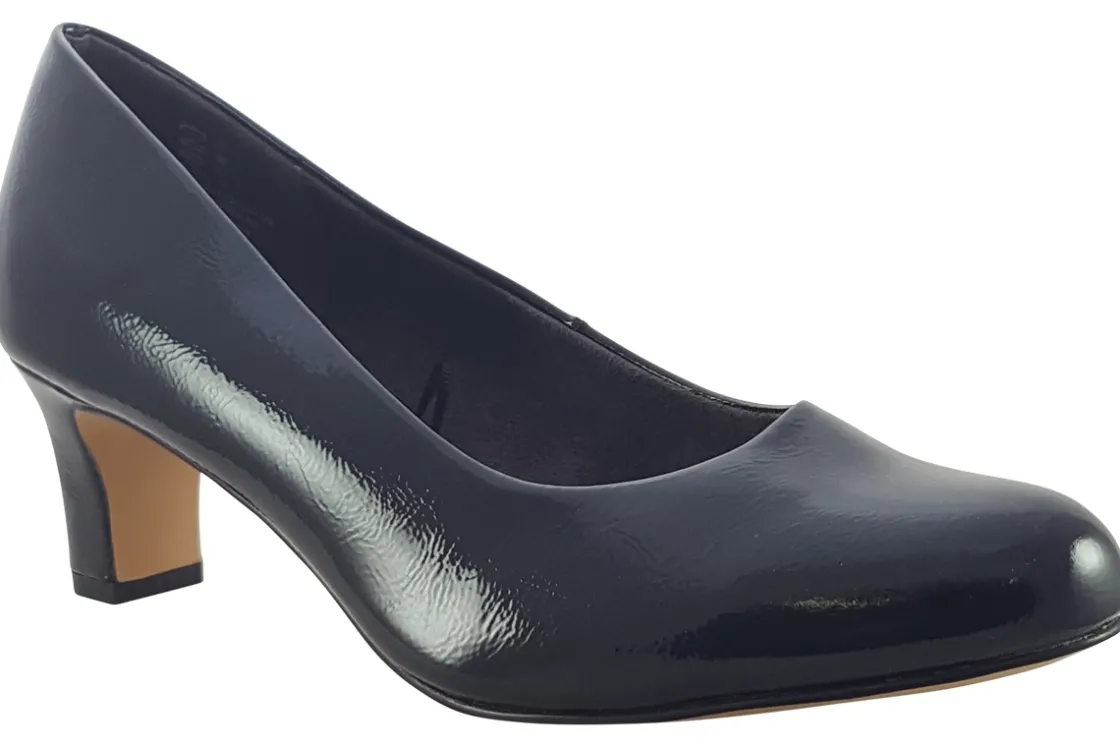 Women Jana Softline Womens Shoes<Laurie 22472-41 (Wide Fit) Black Leather Womens Shoes