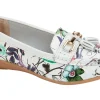 Women Jo & Joe Womens Shoes | Womens Loafers<Botanical Womens Leather Loafers White