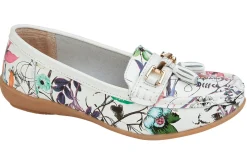 Women Jo & Joe Womens Shoes | Womens Loafers<Botanical Womens Leather Loafers White