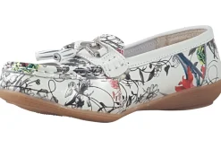 Women Jo & Joe Womens Shoes | Womens Loafers<Botanical Womens Leather Loafers White