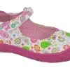 Lea Lelo Velcro | Podiatrist Approved<Flora Dolly 9600 Floral White/Pink Girls Leather Shoes