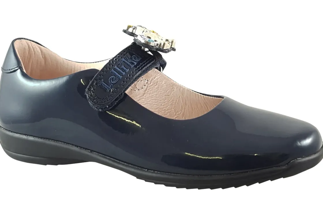 Lelli Kelly Junior Girls | Velcro<Bella2 SD LK8113 Girls Leather Patent School Shoes