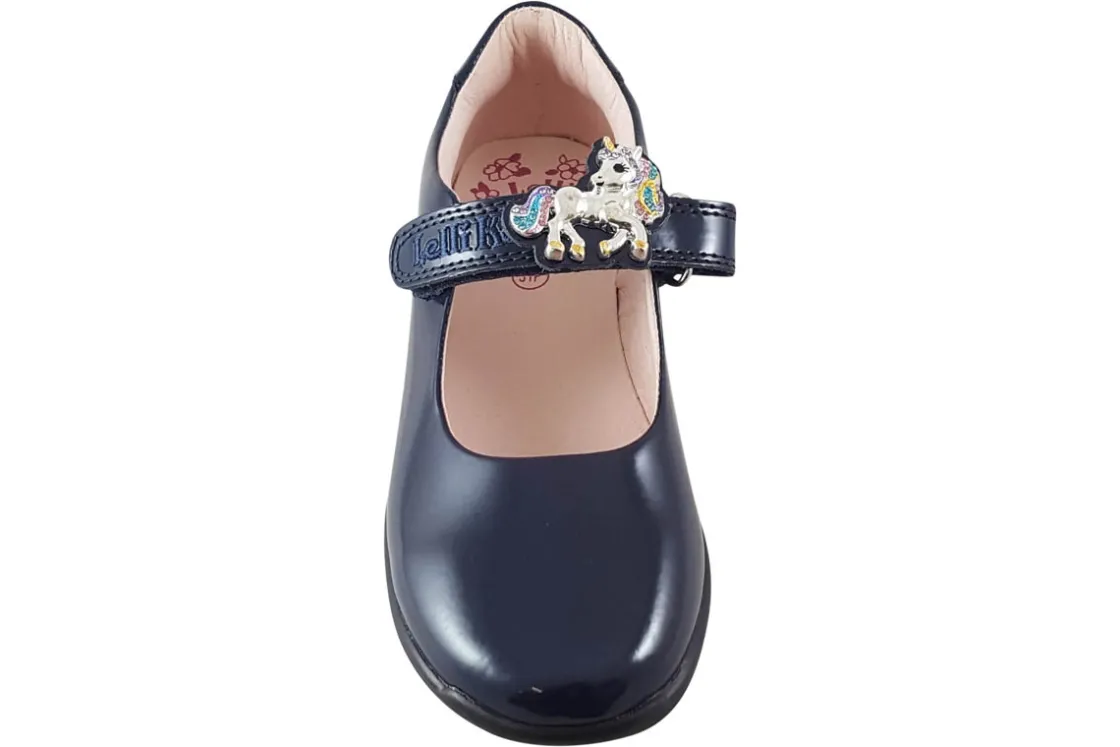 Lelli Kelly Junior Girls | Velcro<Bella2 SD LK8113 Girls Leather Patent School Shoes