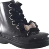 Lelli Kelly Zip | Girls Boots<Fior Di Fiocco LK3736 Girls Leather Patent Ankle Boots