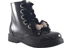 Lelli Kelly Zip | Girls Boots<Fior Di Fiocco LK3736 Girls Leather Patent Ankle Boots