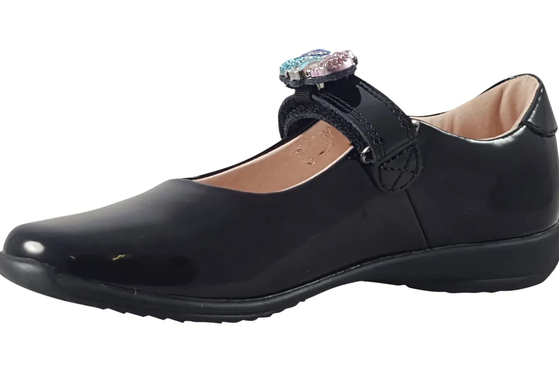 Lelli Kelly Junior Girls | Velcro<Maribella SD LK8111 Girls Leather Patent School Shoes
