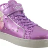 Lelli Kelly Velcro | Lights<Mille Stelle Hi LK4486 Girls Purple Fashion Trainers