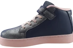 Lelli Kelly Velcro | Lights<Mille Stelle Luci Hi LK2286 Blue Girls Leather Boots