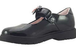 Lelli Kelly Junior Girls | Girls Shoes<Strawberry 2.0 LK8914 Girls Black Leather Patent School Shoes