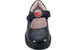 Lelli Kelly Junior Girls | Girls Shoes<Strawberry 2.0 LK8914 Girls Black Leather Patent School Shoes