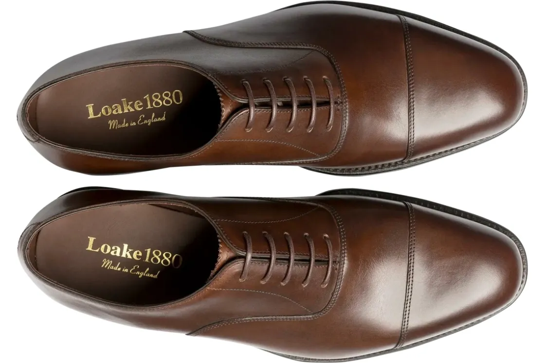 Loake Mens Shoes | Oxford Toe Cap<Aldwych Mens Handmade Oxford Leather Shoes