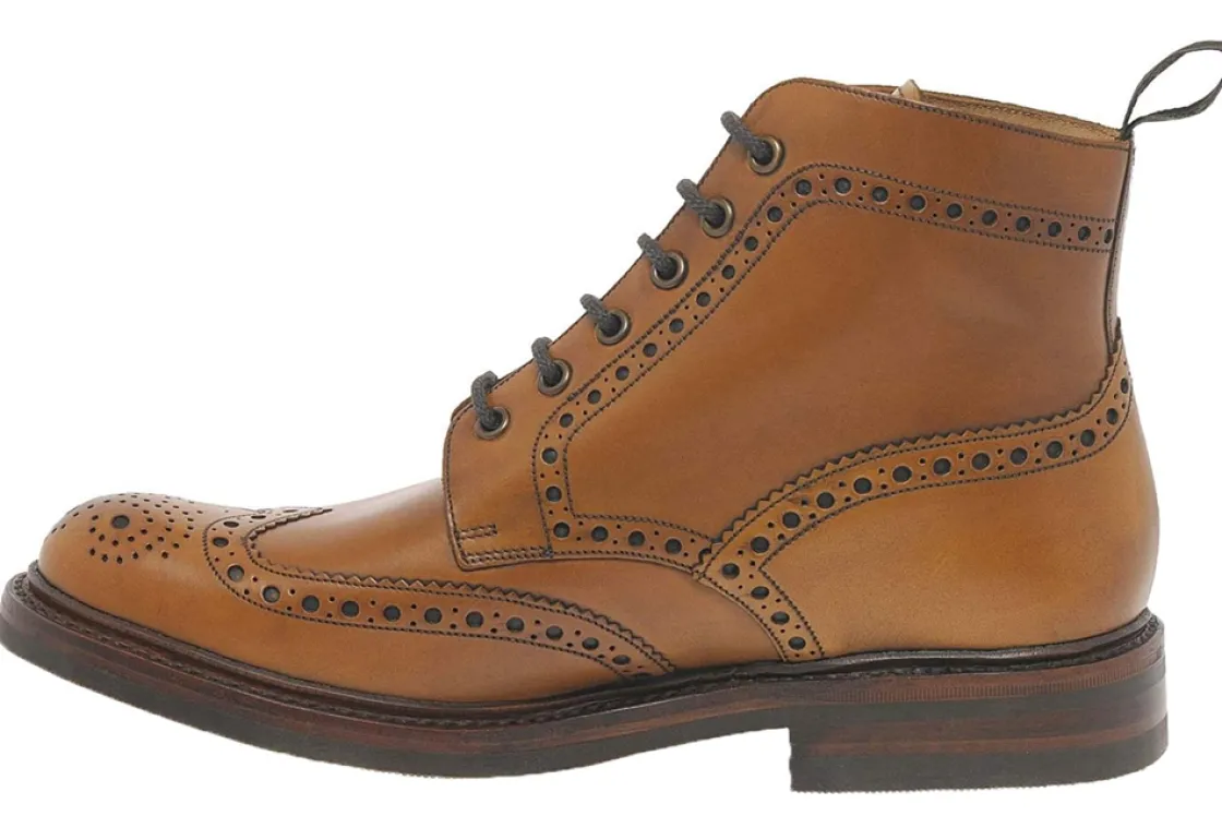 Loake Apron Toe | Brogues<Bedale Mens Handmade Leather Brogue Boots