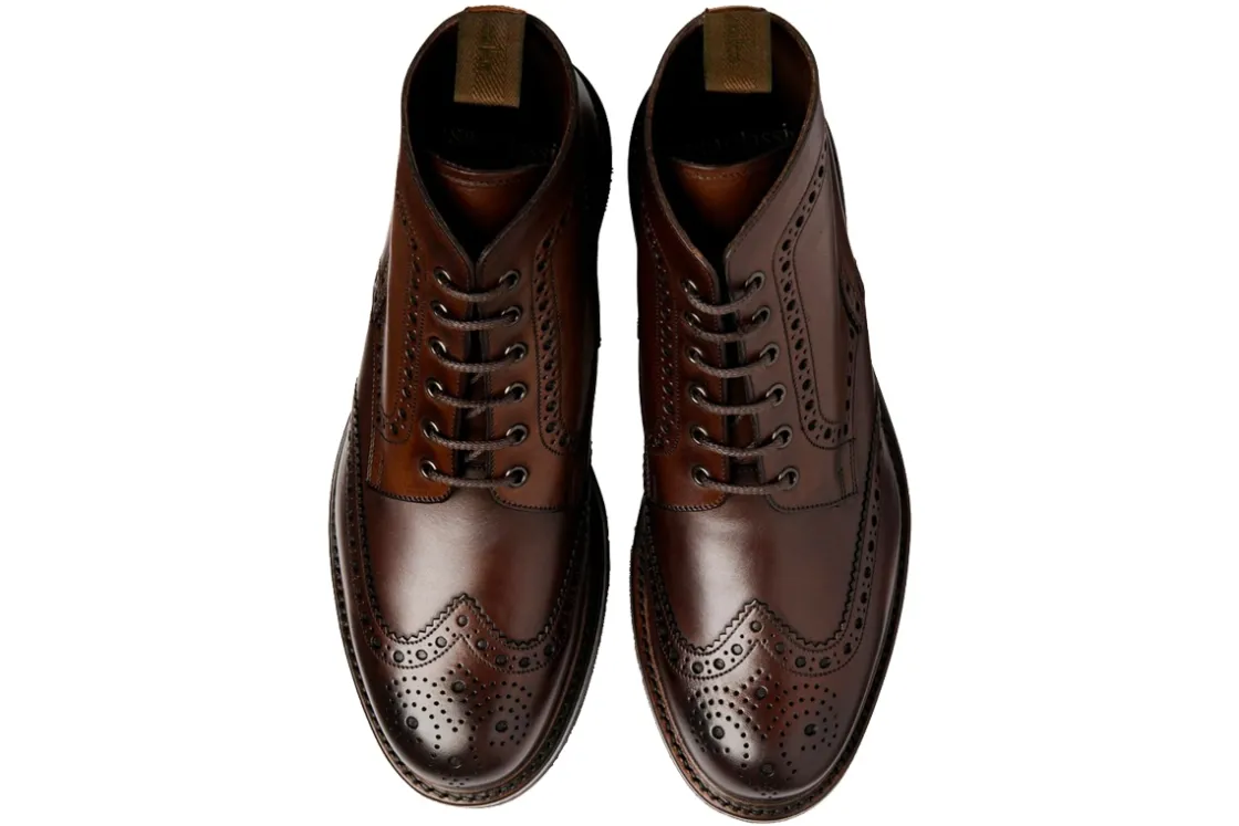 Loake Apron Toe | Brogues<Bedale Mens Handmade Leather Brogue Boots