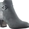 Women Lotus Womens Boots<Autumn ULB292 Womens Suede Effect Ankle Boots