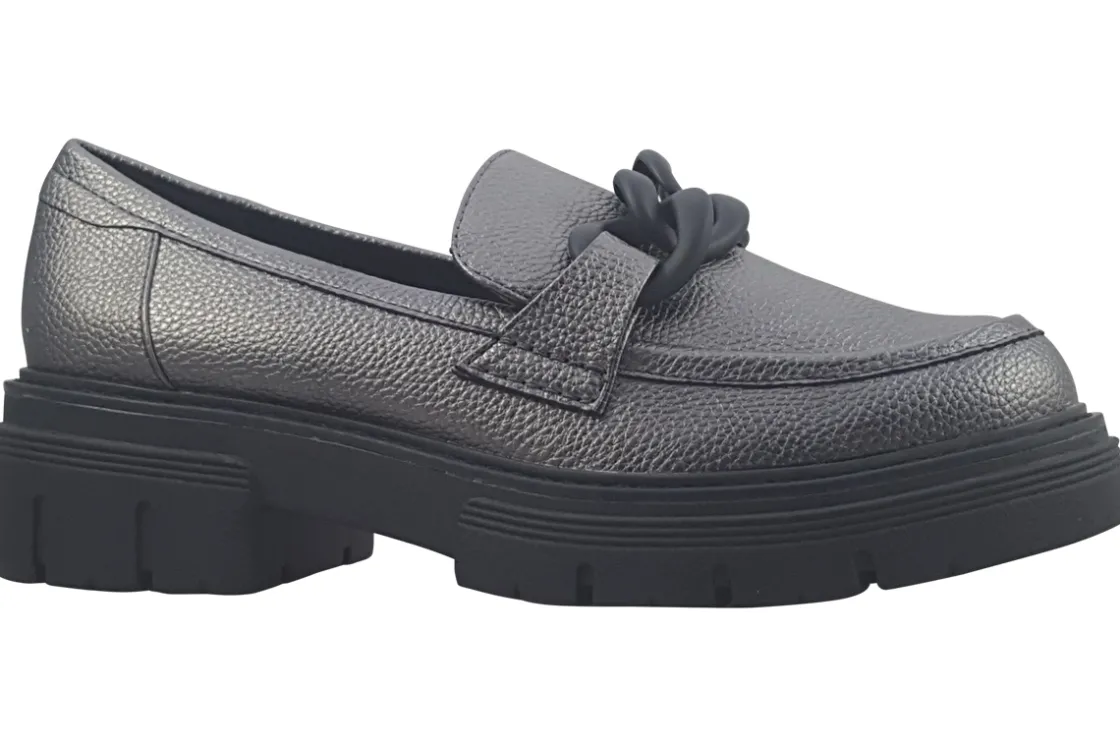 Women Marco Tozzi Senior Girls | Womens Shoes<Ross 3 24705-41 Black Womens Loafer Shoes