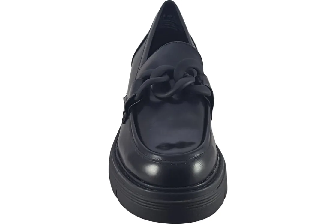 Women Marco Tozzi Senior Girls | Womens Shoes<Ross 3 24705-41 Black Womens Loafer Shoes